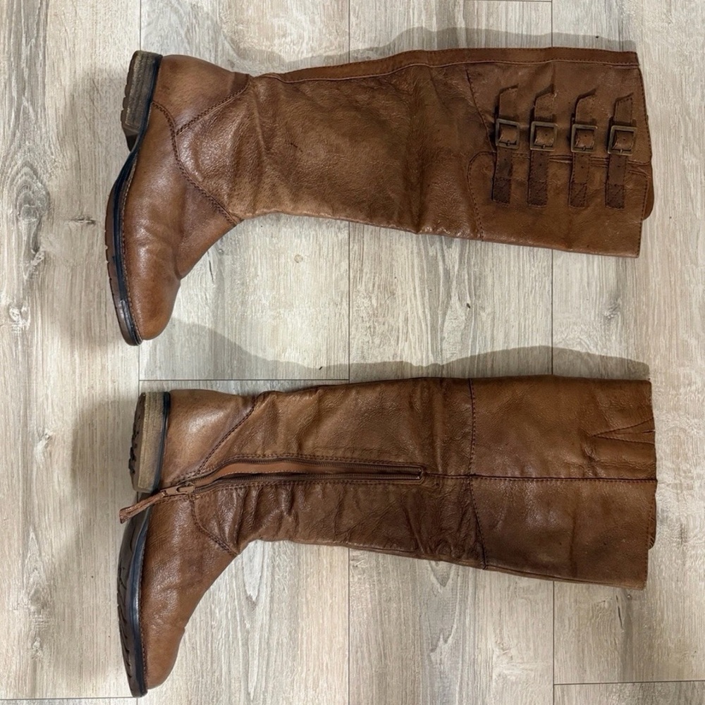Steve Madden Cognac Leather Boots